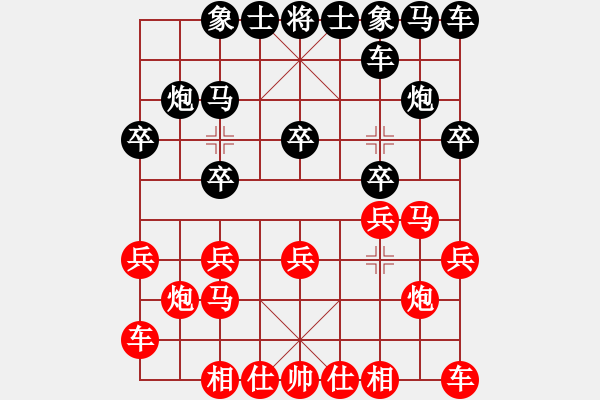 象棋棋谱图片：许银川 先和 吕钦 - 步数：10 