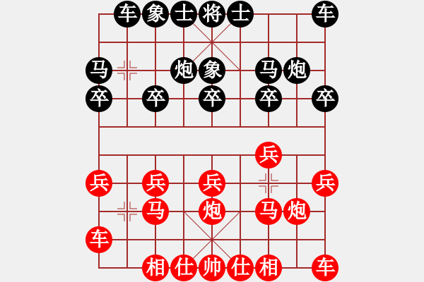 象棋棋譜圖片：橫才俊儒[292832991] -VS- 大浪淘沙[840523486] - 步數(shù)：10 