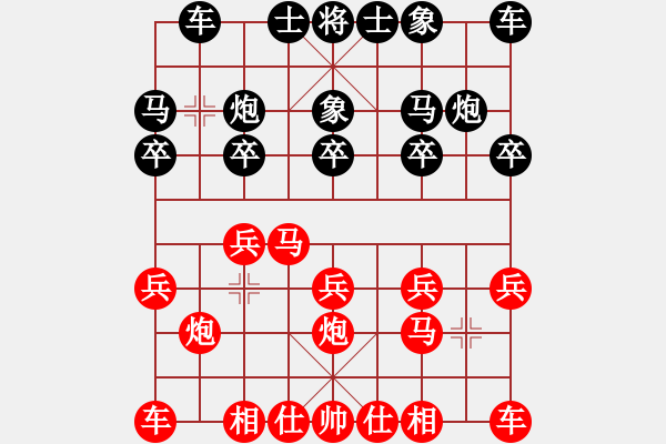 象棋棋譜圖片：難得糊涂[503967965] -先勝- 灬錯(cuò)愛(ài)灬丨[913479917] - 步數(shù)：10 