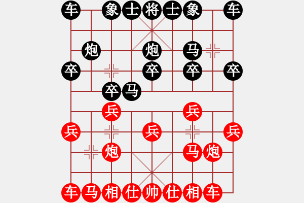 象棋棋譜圖片：中山隱士(5段)-和-小兵大兵(5段) - 步數(shù)：10 