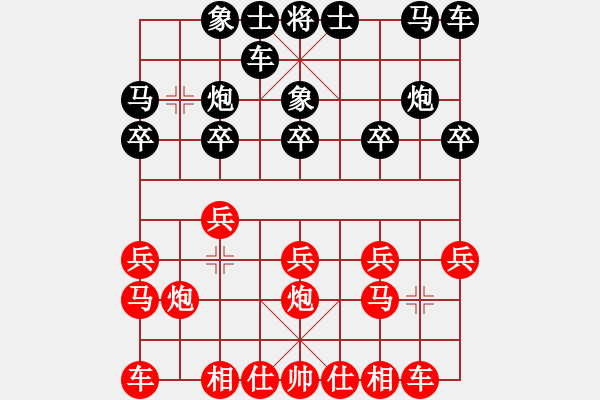 象棋棋譜圖片：上海金外灘 華辰昊 負(fù) 北京威凱＆金環(huán)建設(shè)京冀聯(lián)隊(duì) 申鵬 - 步數(shù)：10 