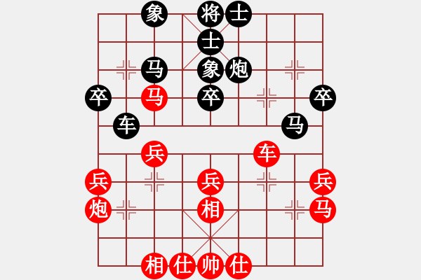 象棋棋譜圖片：杭州市象棋協(xié)會(huì) 黃學(xué)謙 和 杭州環(huán)境集團(tuán) 張彬 - 步數(shù)：30 