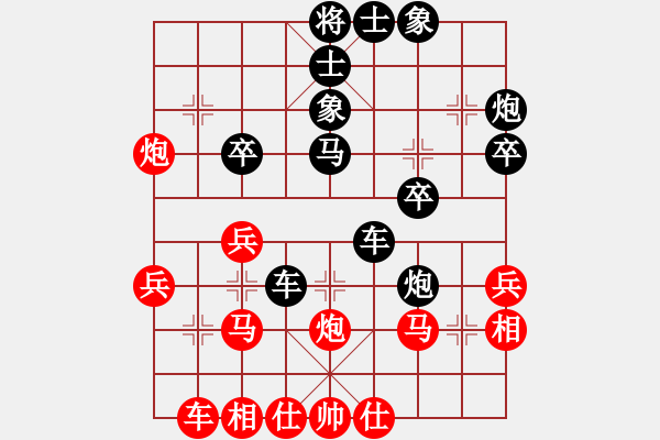 象棋棋譜圖片：瑤瑤(9級)-負(fù)-潯溪小蓮荘(2段) - 步數(shù)：30 