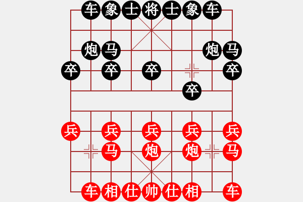 象棋棋譜圖片：啊壞(5段)-負-大地飛鷹(8段) - 步數：10 