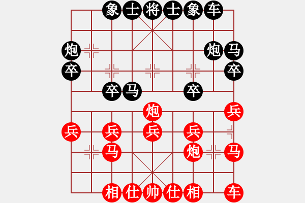 象棋棋譜圖片：啊壞(5段)-負-大地飛鷹(8段) - 步數：20 