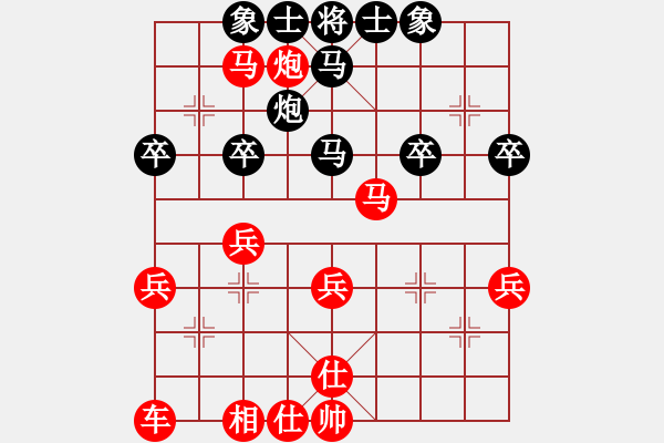 象棋棋譜圖片：D36 黑5炮8平7 紅6馬八進(jìn)七對(duì)否 必看 4026 我勝 2530 2390 17.8.3 - 步數(shù)：40 