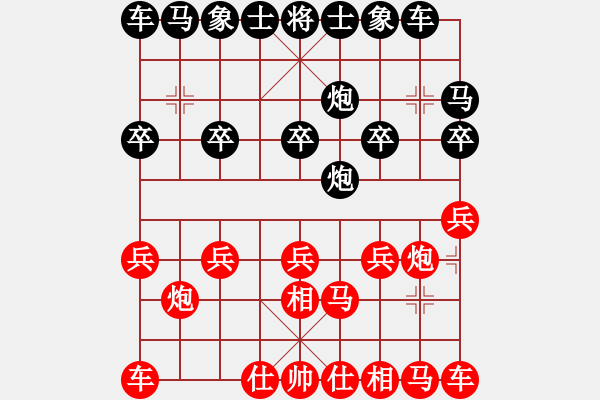 象棋棋譜圖片：雨中漫步[461923449] -VS- ◤∷人間戰(zhàn)神∷◥[2849254017] - 步數(shù)：10 