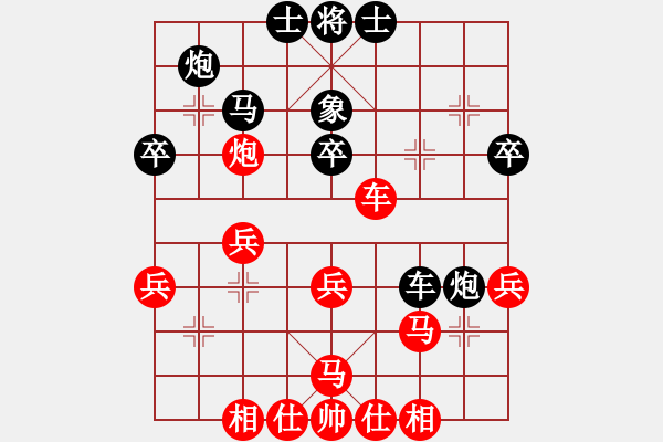 象棋棋譜圖片：訥河棋大圣(9段)-和-彌勒佛主(月將) - 步數(shù)：40 