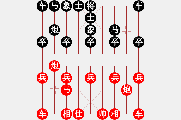 象棋棋譜圖片：笑對人生[紅] -VS- 小明[黑] - 步數(shù)：10 