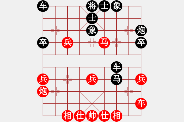 象棋棋譜圖片：bbboy002(6級(jí))-勝-老李的風(fēng)情(1段) - 步數(shù)：40 