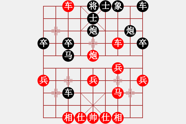 象棋棋譜圖片：葬心紅勝yzggs2007【仕角炮轉(zhuǎn)反宮馬對(duì)右中炮】 - 步數(shù)：25 