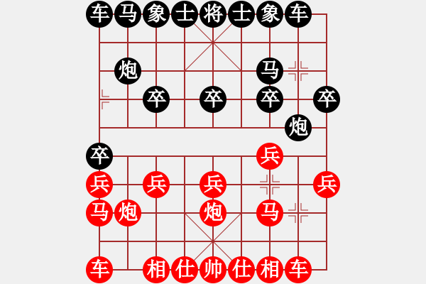 象棋棋谱图片：周鹭(5r)-胜-何家乐(5r) - 步数：10 
