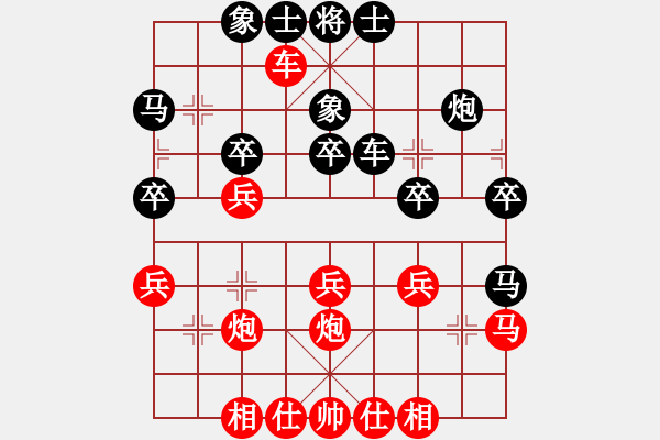 象棋棋譜圖片：五七炮互進(jìn)三兵對(duì)屏風(fēng)馬邊卒右馬外盤(pán)河 紅左橫車(chē)對(duì)黑飛右象乾坤大挪移(9段)-勝-kevinip(日帥 - 步數(shù)：30 