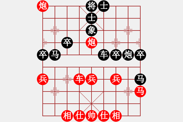 象棋棋譜圖片：五七炮互進(jìn)三兵對(duì)屏風(fēng)馬邊卒右馬外盤(pán)河 紅左橫車(chē)對(duì)黑飛右象乾坤大挪移(9段)-勝-kevinip(日帥 - 步數(shù)：40 