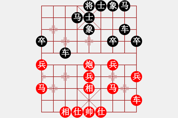 象棋棋譜圖片：臭棋真仙啊(2星)-負-純?nèi)松先A山(6星) - 步數(shù)：30 