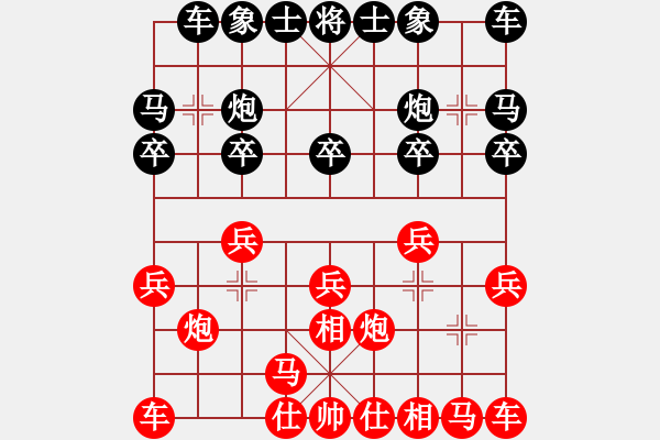 象棋棋谱图片：云南棋牌中心 党国蕾 和 湖北棋牌中心 林延秋 - 步数：10 