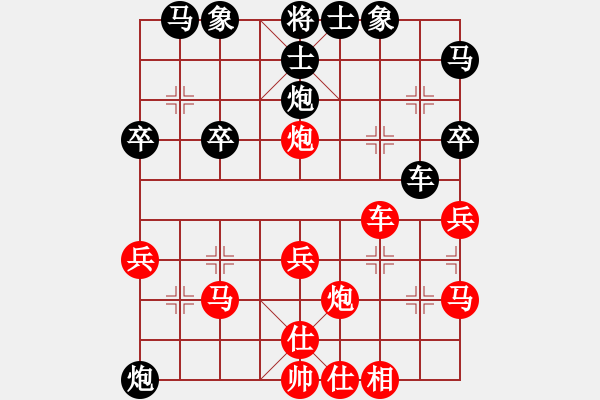 象棋棋譜圖片：風(fēng)雨樓臺(月將)-和-御駕親征皇(月將) - 步數(shù)：30 