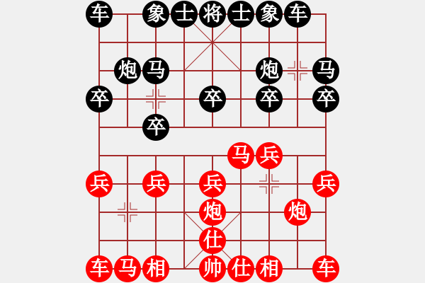 象棋棋譜圖片：先鋒無敵(9星)-負(fù)-天機(jī)商業(yè)庫(9星) - 步數(shù)：10 