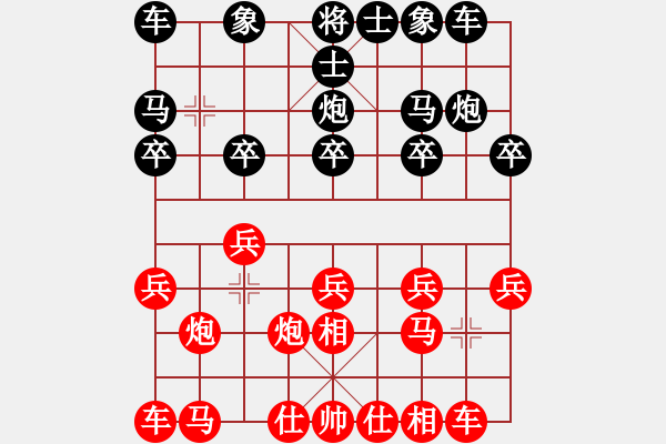 象棋棋譜圖片：欲說還休[408456012] -VS- 杰秋多杰[1145392] - 步數(shù)：10 