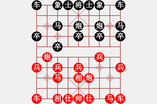 象棋棋譜圖片：2022.10.13.21JJ后勝仙人指路對卒底炮 - 步數(shù)：10 