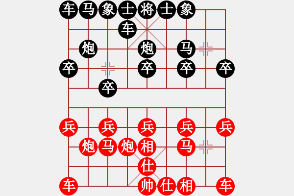 象棋棋譜圖片：佚名 負 韓裕恒 - 步數(shù)：10 