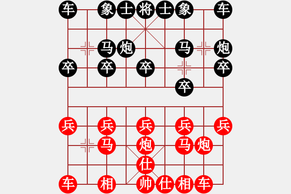 象棋棋譜圖片：第14臺 貝榮凱 勝 黃世杰 - 步數(shù)：10 