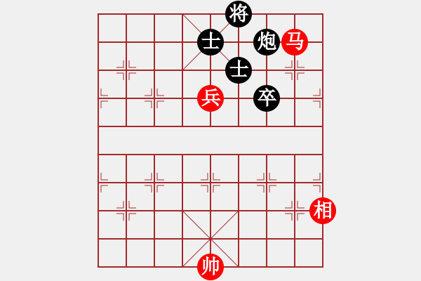 象棋棋譜圖片：第3章 馬兵殘棋技巧 第1節(jié) 馬兵對(duì)炮卒 例5 - 步數(shù)：0 