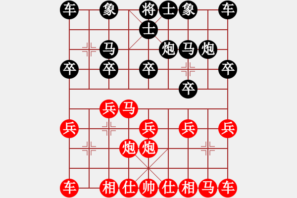 象棋棋谱图片：谢今杰 先和 徐向海 - 步数：10 