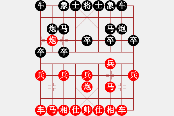 象棋棋谱图片：黑龙江 刘俊达 和 浙江 何文哲 - 步数：10 