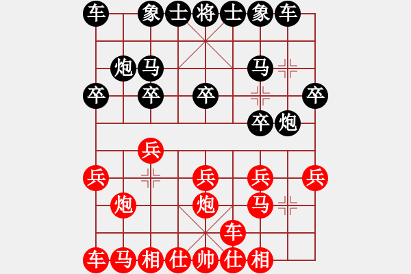 象棋棋谱图片：柳州国安杯六轮四台韦六七和周熠 - 步数：10 