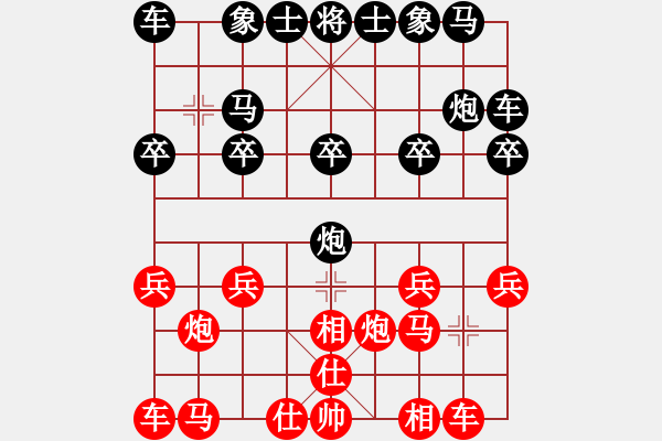 象棋棋譜圖片：紅方狂暈 扳回一城：五子登科51031202[紅] -VS- 偏鋒炮王[黑] - 步數(shù)：10 