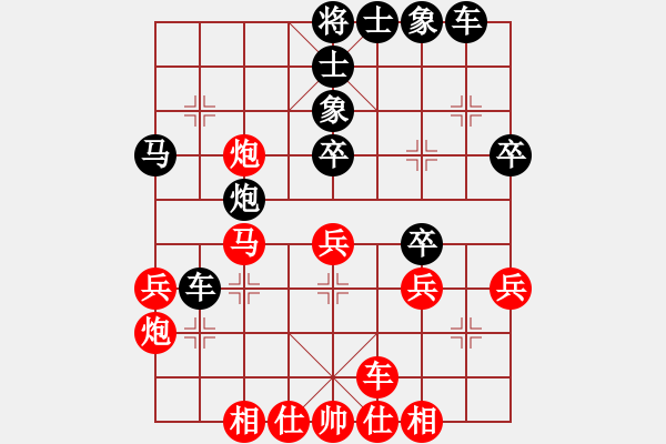 象棋棋譜圖片：無名尊者(2段)-負(fù)-白昱綸巾(3段) - 步數(shù)：40 