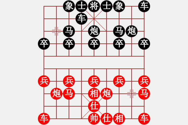 象棋棋譜圖片：請多指教1[1079868063] -VS- 橫才俊儒[292832991] - 步數(shù)：10 