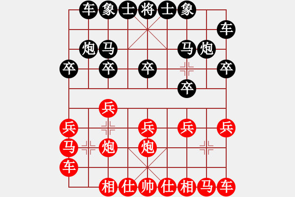 象棋棋譜圖片：刀刀奪命驚魂時―上海胡榮華先負東北聯(lián)隊王嘉良 - 步數(shù)：10 