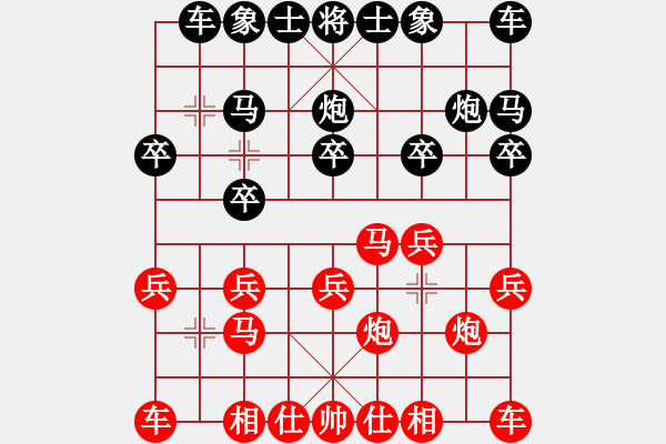 象棋棋谱图片：左大仙 先负 倪金凯 - 步数：10 