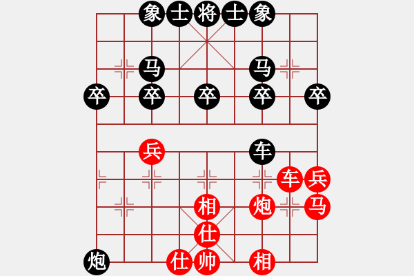 象棋棋譜圖片：小剃頭[2389605476] -VS- 杯酒人生[1290702954] - 步數(shù)：32 