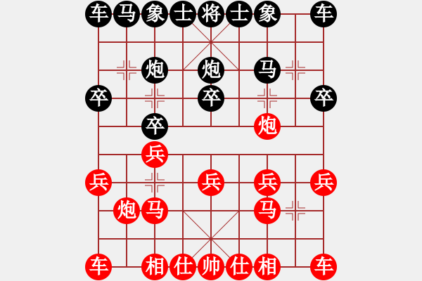 象棋棋谱图片：山東雷諾品牌 謝巋 先負 河南楚河漢界天倫 何文哲 - 步数：10 