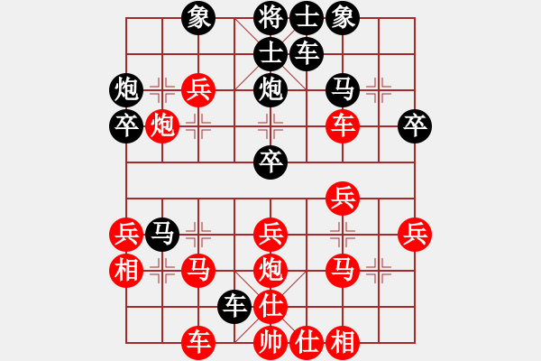 象棋棋譜圖片：2023.10.17.4中級場先勝順炮 - 步數(shù)：30 