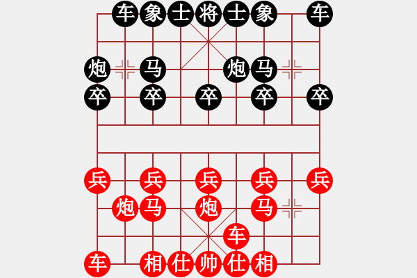 象棋棋譜圖片：老虎[1642348938] -VS- 小梁[1399088232] - 步數(shù)：10 