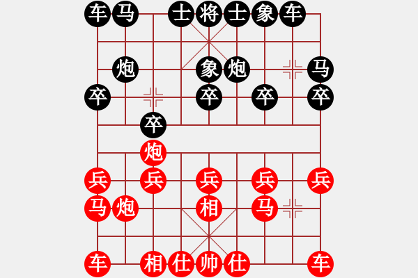 象棋棋譜圖片：伊可人[963125967] -VS- 燭光　[27591226] - 步數(shù)：10 