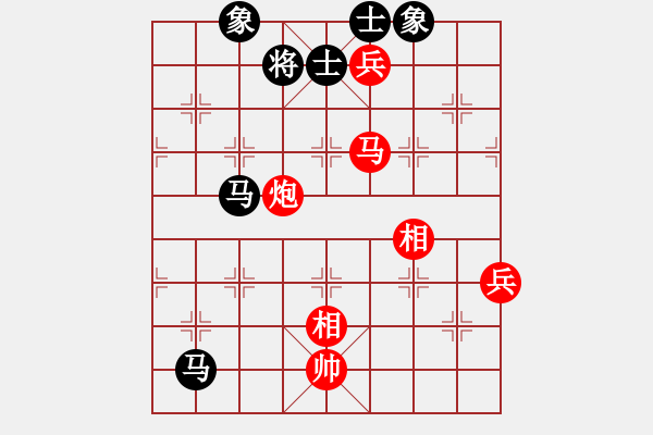 象棋棋譜圖片：碧血洗銀槍(月將)-勝-糊涂棋仙(5段) - 步數(shù)：100 