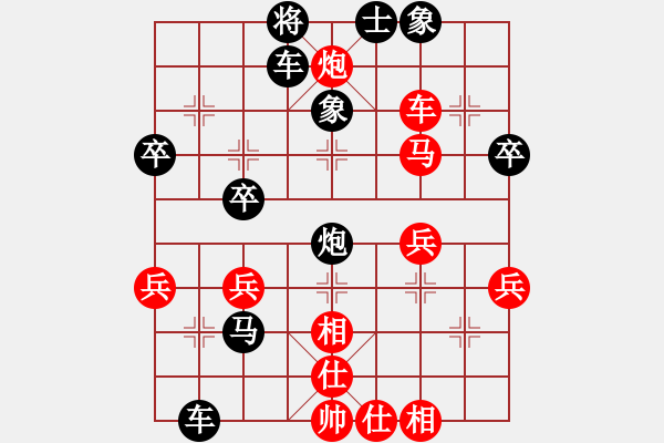 象棋棋譜圖片：2023.10.13.5中級場后勝雙炮過河 - 步數：40 