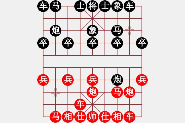 象棋棋譜圖片：1084局 A40- 起馬局-賈詡(1900) 先負(fù) 小蟲引擎23層(2759) - 步數(shù)：10 