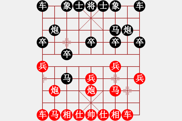 象棋棋譜圖片：11507局 A08-邊兵局-小蟲引擎24層 紅先勝 旋九專雙核-菜鳥 - 步數(shù)：10 