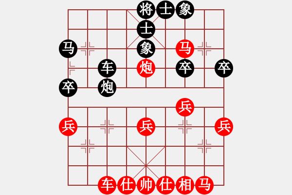 象棋棋譜圖片：哈哈[1245437518] -VS- 歌壇大哼[2059908486] - 步數：30 