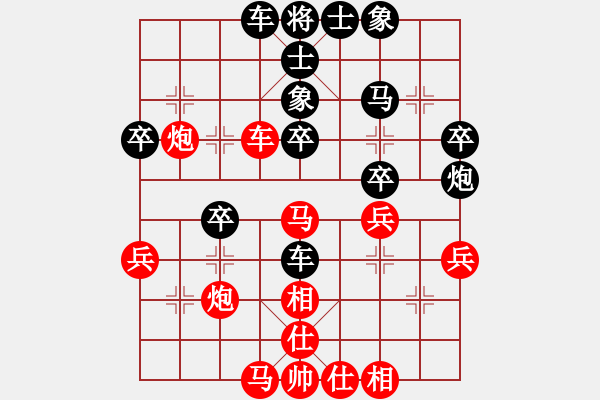 象棋棋譜圖片：挖溝村棋王(4段)-負(fù)-華峰論棋(月將) - 步數(shù)：40 