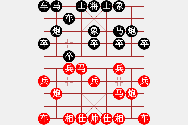 象棋棋譜圖片：西柳王老(1段)-負-小胡下濫走(2段) - 步數(shù)：10 