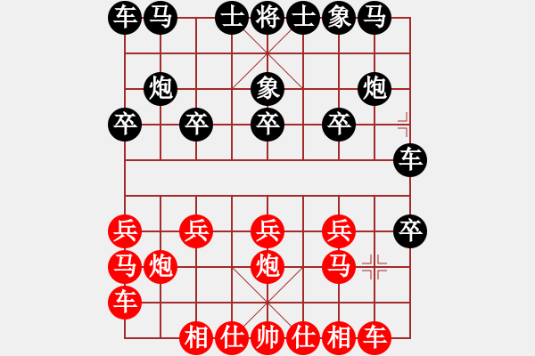 象棋棋譜圖片：羽扇綸巾 對 橫空出世 2015-09-05 20:15 - 步數(shù)：10 