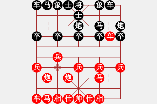 象棋棋譜圖片：過宮炮：失誤不斷 慘遭巧殺 - 步數(shù)：10 