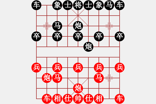 象棋棋譜圖片：《學(xué)習(xí)大師先手》列炮正馬炮五退一破士角炮打串 - 步數(shù)：10 